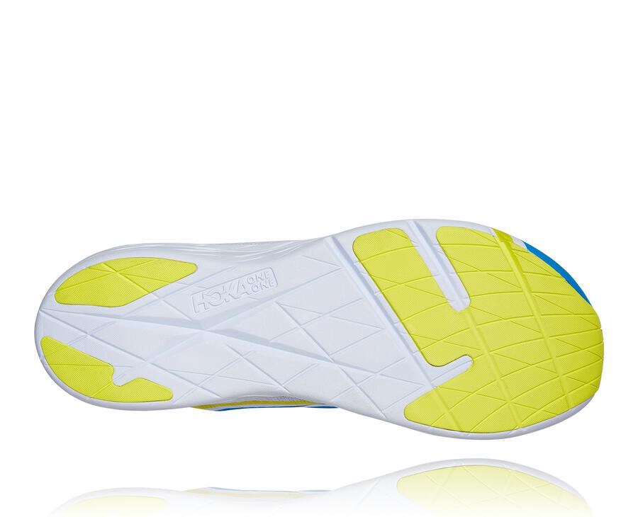 Tenis Hoka One One Hombre Blancos/Azules - Rocket X - HTGR63928